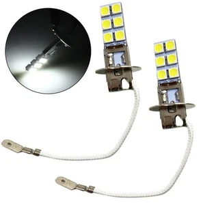 Improve Visibility on the Road H3 LED Fog Light Bulbs 6000K White 2 Pack - Picture 1 of 12