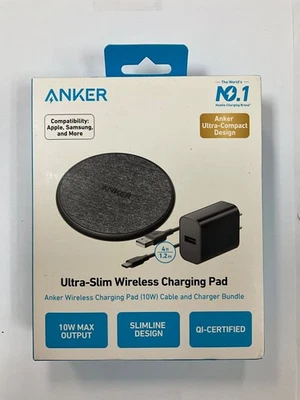 ANKER | ULTRA-SLIM WIRELESS CHARGING PAD | 10w Wireless Charging Pad - Image 1 of 2