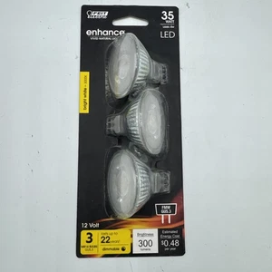 (3-Pk) Feit Electric LED Light Bulbs bright White MR16 GU5.3  - Picture 1 of 4