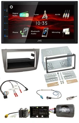 JVC USB Bluetooth Lenkrad DAB 2DIN Autoradio für Alfa Romeo Mito 2014-2018 silbe - Bild 1 von 4