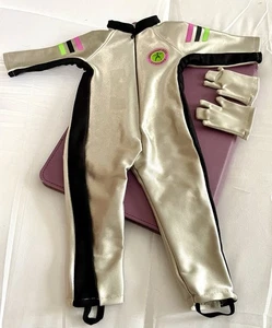 American Girl Doll 1997 Silver Downhill Racer Ski Overall & Gloves, Retired - Bild 1 von 6