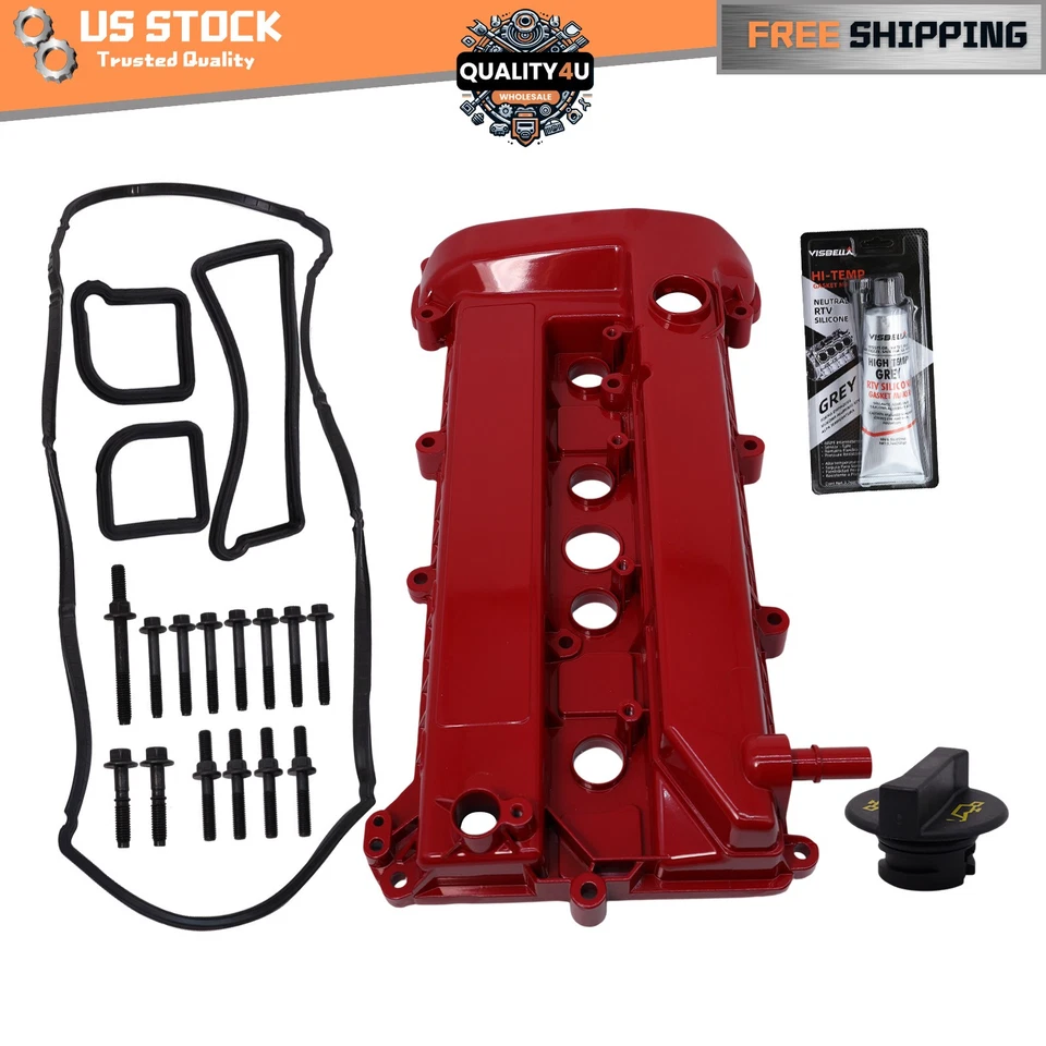Upgrade Red Valve Cover Kit for 2005-2011 Ford Focus 2.0L 05-08 Escape 2.3L Foto 1 de 4