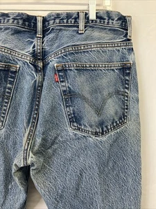 VINTAGE Levi's 505 Men Jeans Regular Fit Mexico 38x30 (35x26) NO BACK PATCH - Picture 1 of 19