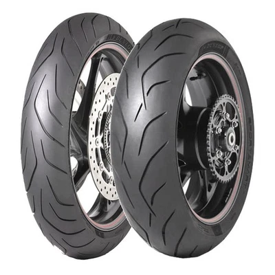 COPPIA GOMME DUNLOP 120/70-17 SPORTSMART MK3 DOT22 + 190/55-17 SPORTSMART MK3 - Immagine 1 di 4