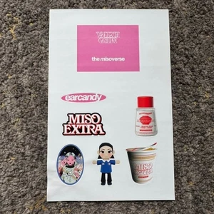 Foglio Adesivo Miso Extra Earcandy Promo Album Ramen Raro Misoverse Tour Pop - Foto 1 di 5