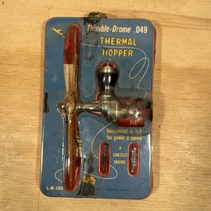 Vtg Cox Thimble Drome Thermal Hopper .049 Model Airplane ENGINE Unused NOS READ - Picture 1 of 15