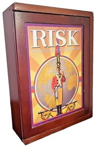 Risk Board Game 2009 Parker Brothers Wooden Case Edition ~ Complete - Picture 1 of 4