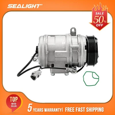 AC Compressor w/ 6-Groove For Toyota Land Cruiser 1998-2007 Lexus LX470 V8 4.7L - Image 1 of 4