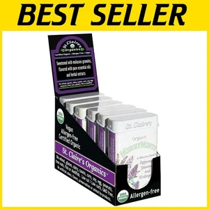 St. Claire's Organic Breath Mints - Vegan, Gluten-Free, 6 Pack in 1.5 Ounce Tins - Picture 1 of 4