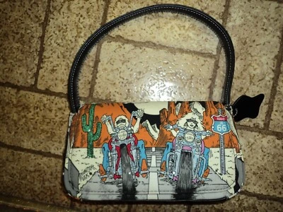 Bolso/cartera vintage Route 66. Motocicletas de montar. Foto 1 de 4