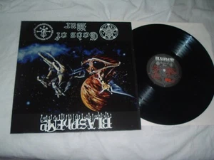 BLASPHEMY Gods Of War '93 HYPE STICKER !!! ORIGINAL French 1st press LP NMint - Picture 1 of 2