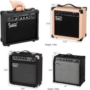 Glarry 20W 30w 40W  Bass Guitar Electric Amp Amplifier Speakere Black/Nature - Picture 1 of 25