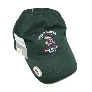 Official USGA US Open 2018 Shinnecock Hills Golf Baseball Cap NEW! w ball marker - Picture 1 of 4