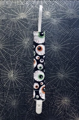 Spooky Eye Balls Haunted Eyes Baby Pacifier Clip Weird Unusual Strange Little - Image 1 of 2