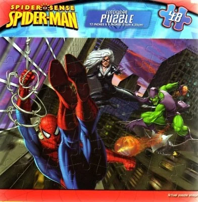 Puzzle Lenticular Spider Sence Spiderman Sellado de Fábrica 48 Piezas Nuevo 2010 Foto 1 de 2