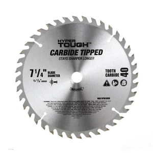4er Pack Holz Schneiden 7 Zoll Hartmetallbestückte 40 Zähne Kreissägeblätter 5/8" Bohrung - Bild 1 von 2