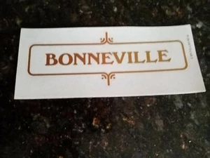 BONNEVILLE DECAL GENUINE - Picture 1 of 1