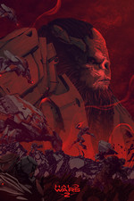 Halo Wars 2 Atroix Variant by Kevin Tong Ltd x/150 Screen Print Poster Art Mondo