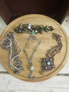 Vintage To Modern Costume Jewellery Lot Of 4 Lovely Pieces - Picture 1 of 9