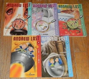 Lot of 5 Andrew Lost J.C. Greenburg Children's Chapter Book Paperback Series - Picture 1 of 1