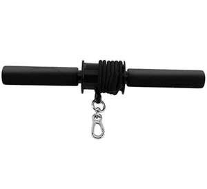 New Forearm Roller Exercise Hand Wrist Grip Workout Weight Strength Gym Bar Arm - Picture 1 of 2