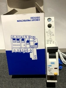 BRITISH GENERAL EINPOLIG 6KA 30mA RCBO CURB 6A,10A,16A,20A,40A TYP B - Bild 1 von 5