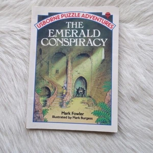 Mark Fowler The Emerald Conspiracy Usborne Puzzle Adventures Book 18 Illustrated - Picture 1 of 9