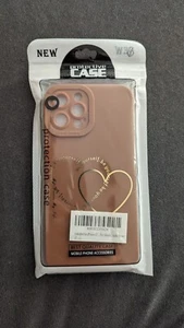 IPhone12 Promax 6.7 case, Pink, "Be Yourself" Hearts - Photo 1 sur 2