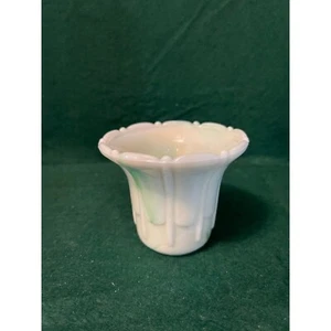 Very Vintage Akro - Agate Glass #297 - Jade Green & Milk Glass Swirl Art Deco Mi - Bild 1 von 15