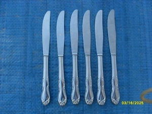 Oneida Homestead Simeon L. & George H. Rogers Edelstahl Messer - 6er Set - Bild 1 von 1