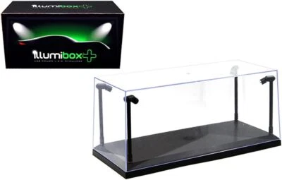 Led Illuminated Display Case For 1 18 Scale Die Cast Cars Crystal Clear 80 Ch... - Image 1 of 4