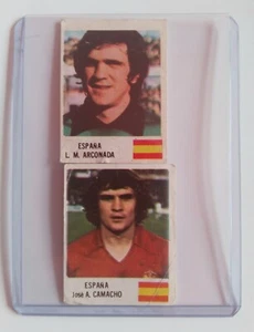 two collectible cards of spanish soccer players 1982 - Picture 1 of 5