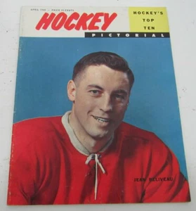 Hockey Pictorial April 1960, Jean Beliveau Cover. 143178 - Picture 1 of 1