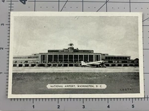 Washington Airport, Washington, D.C. Black & White Postcard - Picture 1 of 2