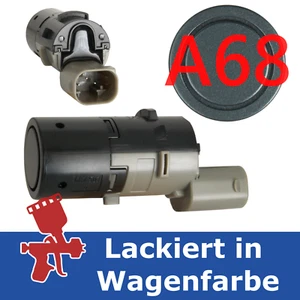 Sensor de aparcamiento para BMW Serie 5 E60 E61 DELANTERO pintado en A68 gris platinado 9124165 NUEVO - Imagen 1 de 1