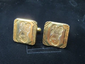 BEAR Symbol World Olympic Games 1980 Moscow Vintage Soviet MEN'S Cufflinks - Picture 1 of 13