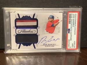 Jose Ramírez 2020 Panini impecable parche doble zafiro automático 05/10 PSA como nuevo 9 - Imagen 1 de 1
