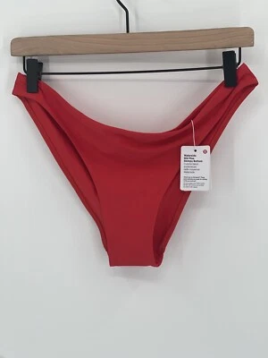 New Lululemon Bikini Bottom Waterside Mid Rise Skimpy Swim True Red XL - Image 1 of 4