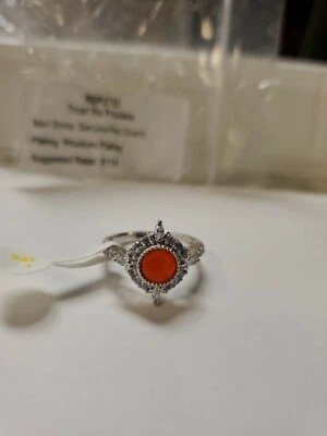 Anillo Fiesta Bomba Talla 7 Colección Especial Cuarzo Rojo   Foto 1 de 3