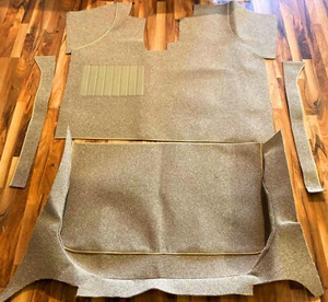 compl. Juego de alfombrillas Audi 60 - 75 - 90 año 1965-1972 beige - Imagen 1 de 1