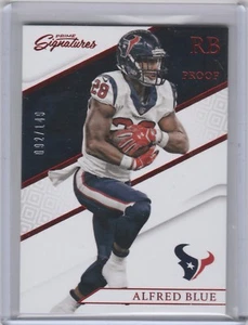 2016 Panini Prime Signatures Prime Proof Red #69 Alfred Blue /149 - Picture 1 of 2