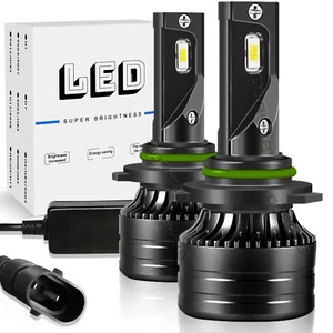 CANBUS 9006 LED Headlight Super Bright Bulbs Kit White 40000LM High/Low Beam USA - Picture 1 of 14