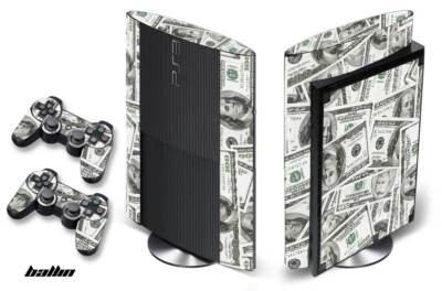 Skin Decal Wrap For PS3 Super Slim PlayStation 3  Console + Controller Ballin - Image 1 of 2