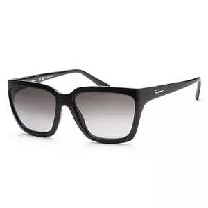 Gafas de sol para mujer Ferragamo SF1018S-001 moda 59 mm negras - Imagen 1 de 2