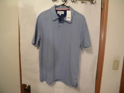 Polo Thomas Sterling All Day Comfort para hombre.Med. Muestra azul nuevo con etiquetas Foto 1 de 4