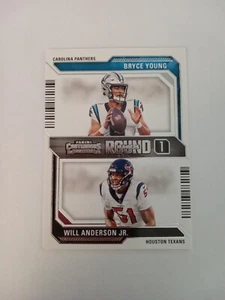 Números redondos Contenders 2023 Bryce Young Will Anderson Jr #2 casi nuevo Panthers Texans - Imagen 1 de 3