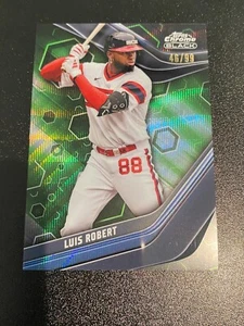 2023 Topps Chrome Black Luis Robert #21 Green Wave Refractor /99 White Sox - Picture 1 of 2