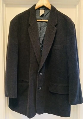 Claiborne Plush Italian Woven Fabric Sport Coat Blaze 44R black - Image 1 of 4