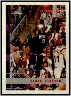 1997-98 Topps Chrome #175 Olden Polynice Refractors - Image 1 of 2