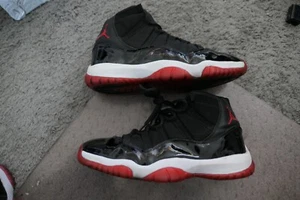 Air Jordan 11 Retro Bred Black Red 136046-061 2001 Sneaker Men's Size 12.5 - Picture 1 of 7